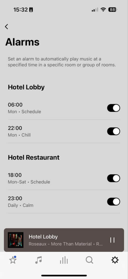 Comment programmer de la musique sur Sonos à l'aide de la fonction d'alarme | Enregistrer les alarmes créées
