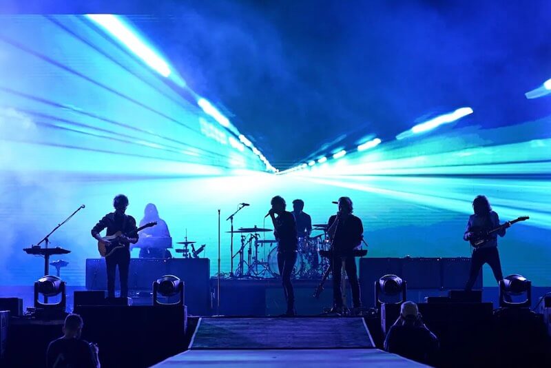 Rockkonzert der französischen Indie-Rock-Band Phoenix