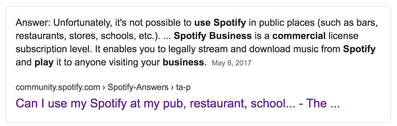 Spotify oder Apple Music oder Deezer in meiner Schule, im Büro, im Geschäft, im Fitnessstudio, im Hotel, im Spa, in der Bar, im Pub, im Salon verwenden