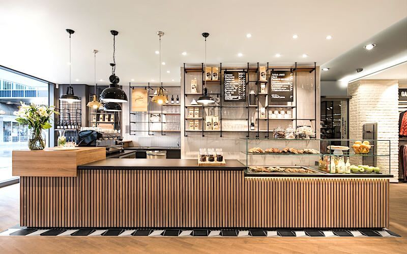 café au sein même d'un magasin de mode
